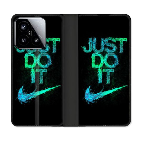 Housse cuir portefeuille Pour Xiaomi 15 Nike Just Do It