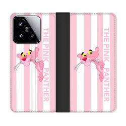 Housse cuir portefeuille Pour Xiaomi 15 Panthere Rose