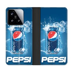 Housse cuir portefeuille Pour Xiaomi 15 Pepsi