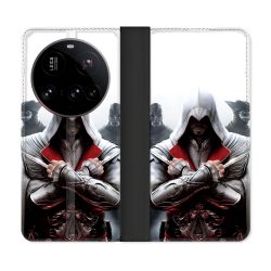 Housse cuir portefeuille Pour Xiaomi 15 Ultra Assassin Creed Mask