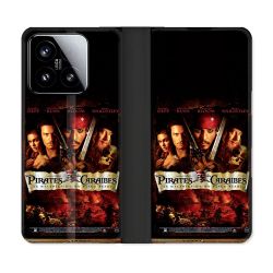 Housse cuir portefeuille Pour Xiaomi 15 Pirate Des Caraibes