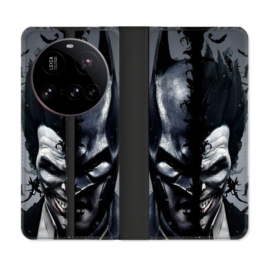 Housse cuir portefeuille Pour Xiaomi 15 Ultra Batman Joker