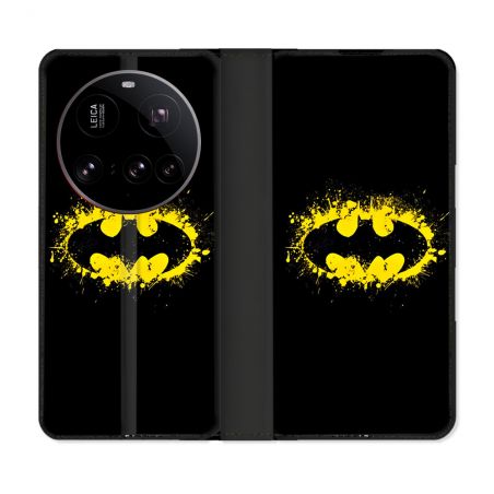 Housse cuir portefeuille Pour Xiaomi 15 Ultra Batman Logo