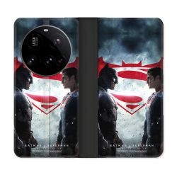 Housse cuir portefeuille Pour Xiaomi 15 Ultra Batman VS Superman