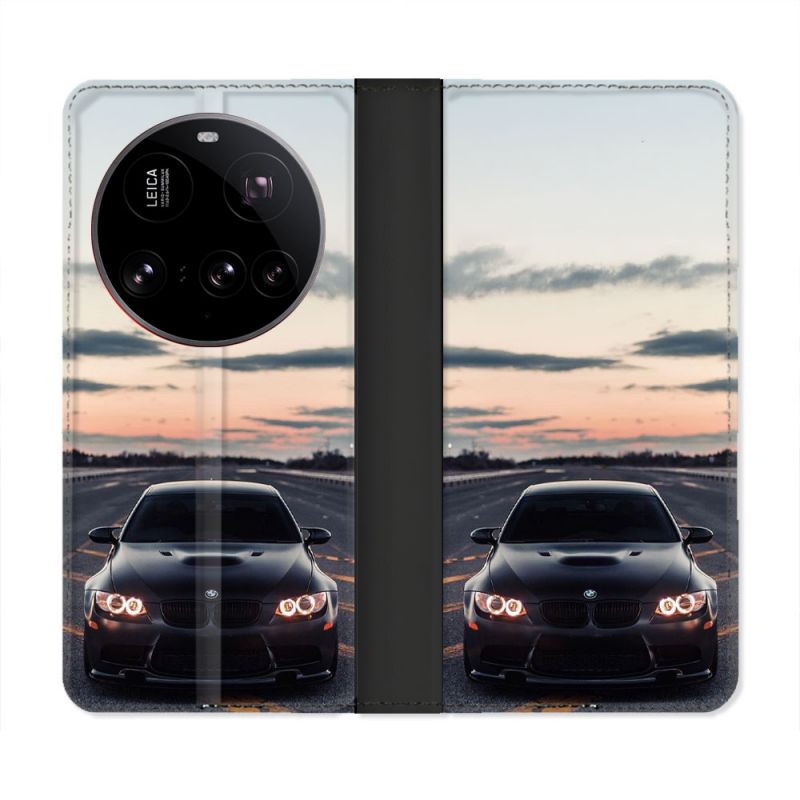 Housse cuir portefeuille Pour Xiaomi 15 Ultra BMW Serie