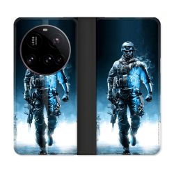 Housse cuir portefeuille Pour Xiaomi 15 Ultra Call Of Duty Guerrier