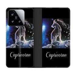 Housse cuir portefeuille Pour Xiaomi 15 Signe Zodiaque 2 Capricorne