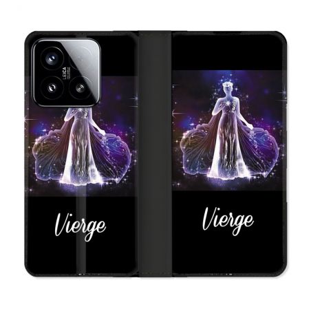 Housse cuir portefeuille Pour Xiaomi 15 Signe Zodiaque 2 Vierge
