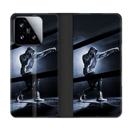 Housse cuir portefeuille Pour Xiaomi 15 Sport Boxe Poing