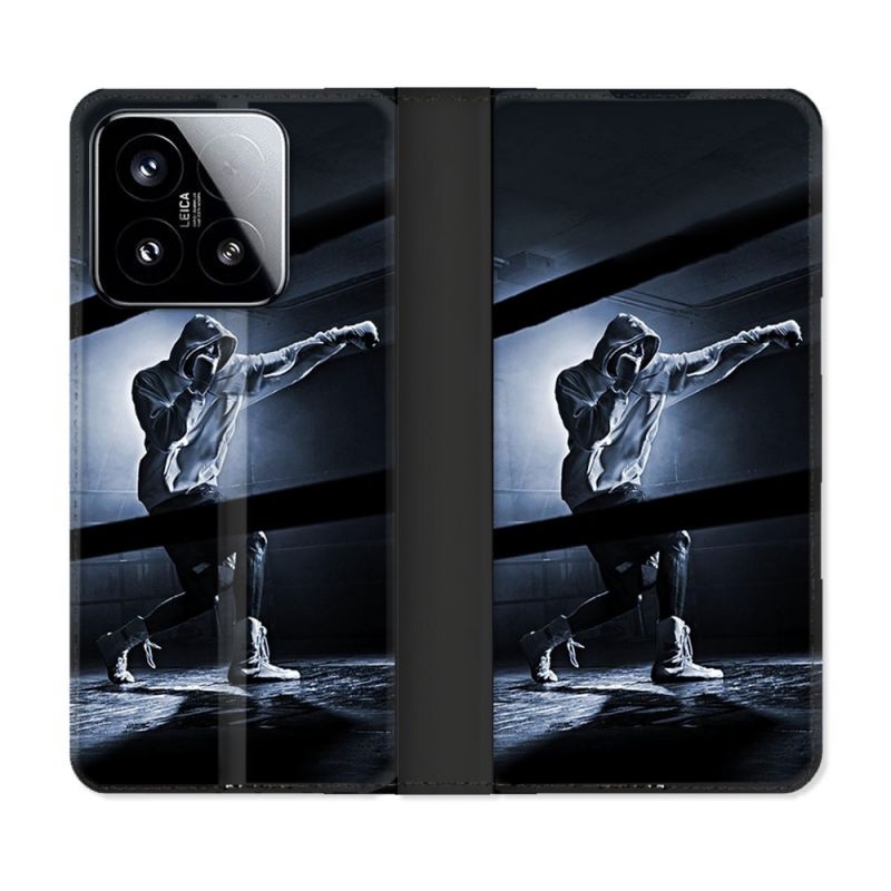 Housse cuir portefeuille Pour Xiaomi 15 Sport Boxe Poing