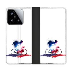 Housse cuir portefeuille Pour Xiaomi 15 Sport Cyclisme France