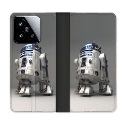 Housse cuir portefeuille Pour Xiaomi 15 Star Wars - R2D2
