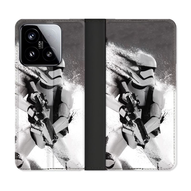 Housse cuir portefeuille Pour Xiaomi 15 Star Wars - Trooper