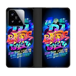 Housse cuir portefeuille Pour Xiaomi 15 Street Art Rap
