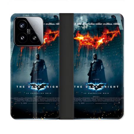 Housse cuir portefeuille Pour Xiaomi 15 The Dark Night