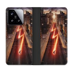 Housse cuir portefeuille Pour Xiaomi 15 The Flash City