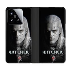 Housse cuir portefeuille Pour Xiaomi 15 The Witcher Noir