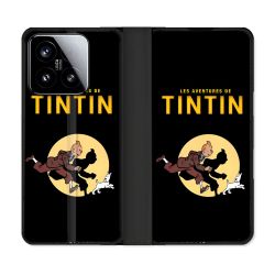 Housse cuir portefeuille Pour Xiaomi 15 Tintin Classique