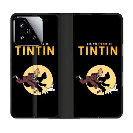 Housse cuir portefeuille Pour Xiaomi 15 Tintin Classique