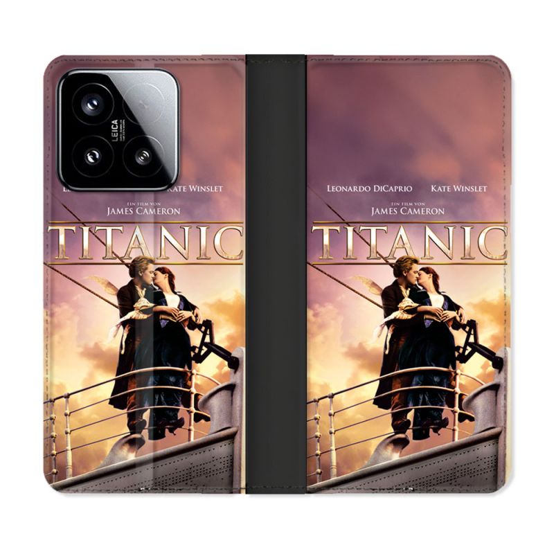 Housse cuir portefeuille Pour Xiaomi 15 Titanic