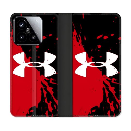 Housse cuir portefeuille Pour Xiaomi 15 Under Armour