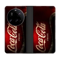 Housse cuir portefeuille Pour Xiaomi 15 Ultra Coca Cola Classique
