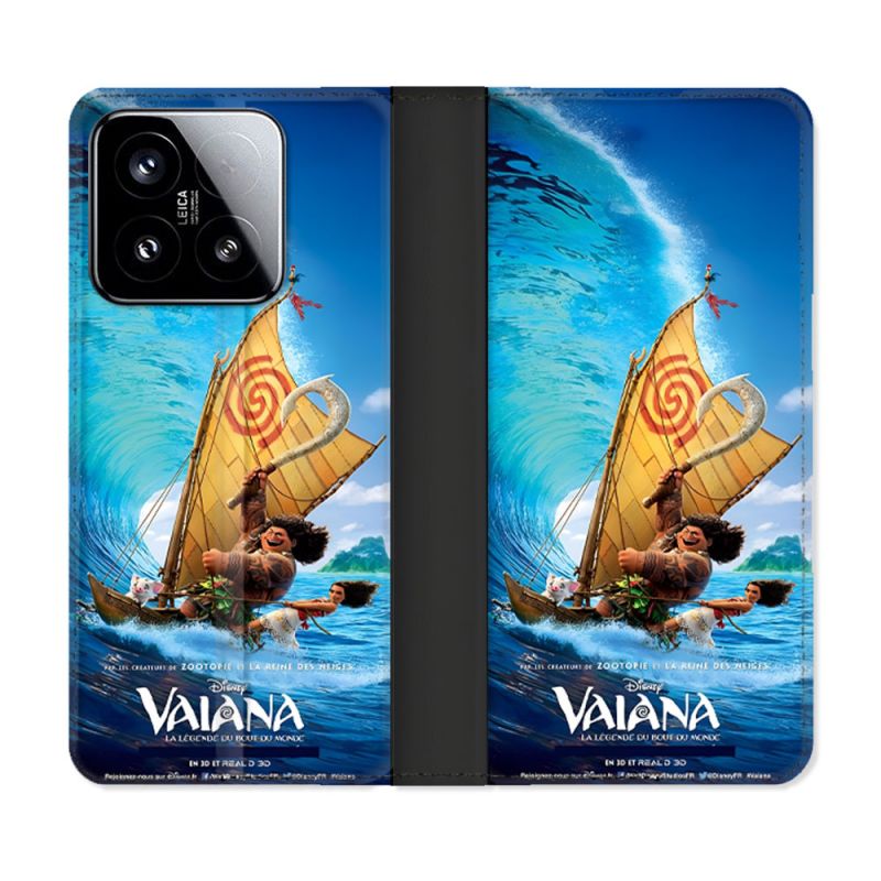 Housse cuir portefeuille Pour Xiaomi 15 Vaiana