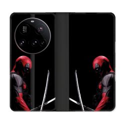 Housse cuir portefeuille Pour Xiaomi 15 Ultra Deadpool Epee