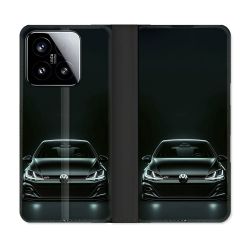 Housse cuir portefeuille Pour Xiaomi 15 Volkwagen Golf GTI
