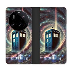 Housse cuir portefeuille Pour Xiaomi 15 Ultra Dr Who Tardis Univers