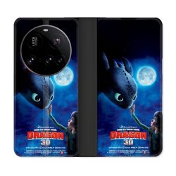 Housse cuir portefeuille Pour Xiaomi 15 Ultra Dragons Affiche