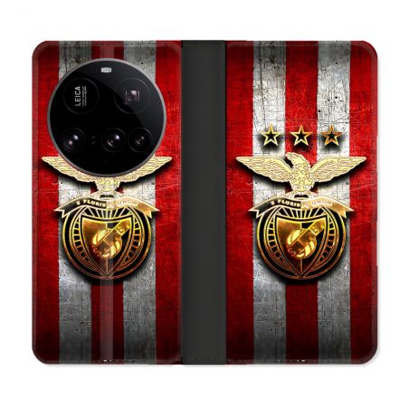 Housse cuir portefeuille Pour Xiaomi 15 Ultra Foot Benfica