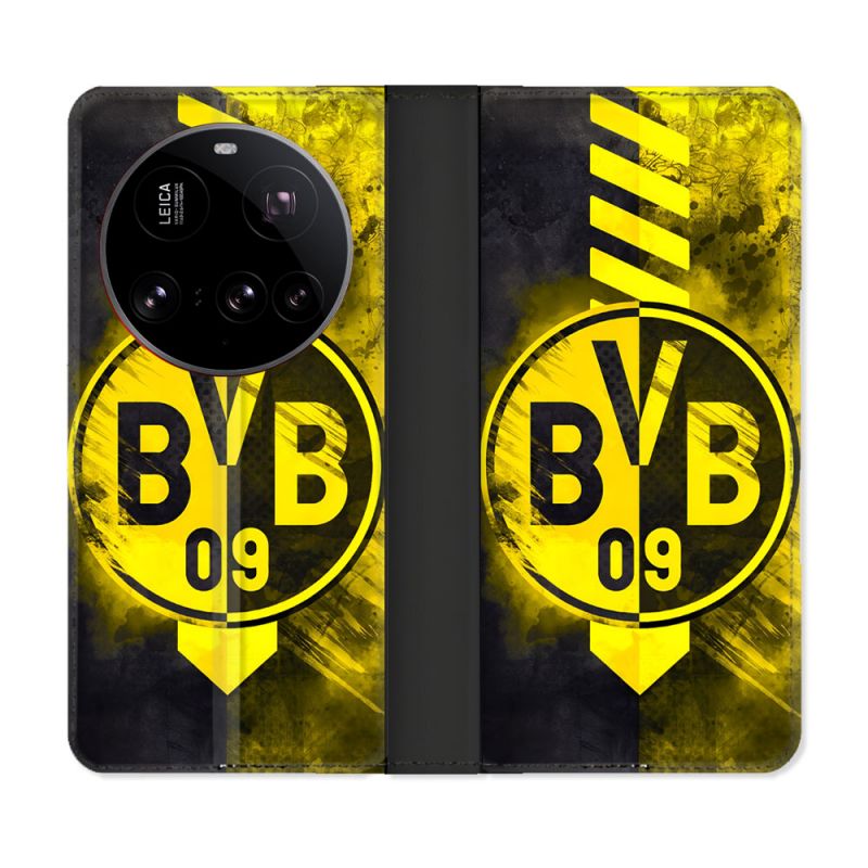 Housse cuir portefeuille Pour Xiaomi 15 Ultra Foot Dortmund