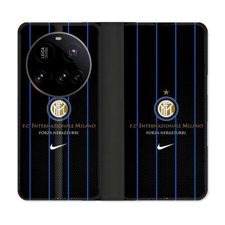 Housse cuir portefeuille Pour Xiaomi 15 Ultra Foot Inter Milan