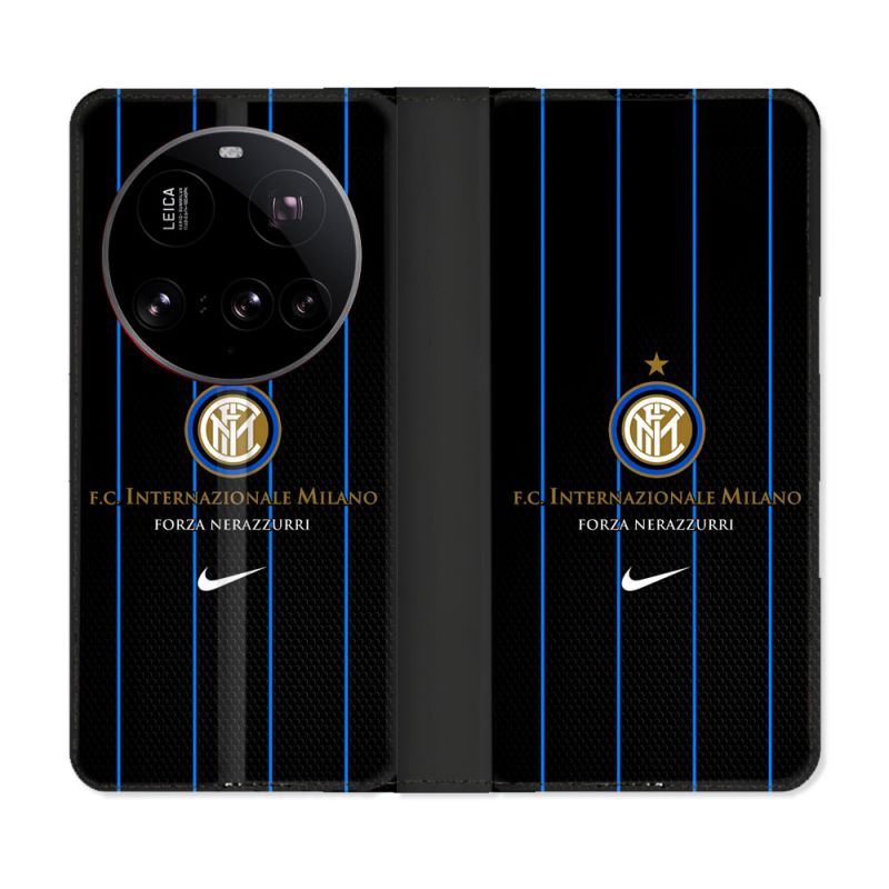 Housse cuir portefeuille Pour Xiaomi 15 Ultra Foot Inter Milan