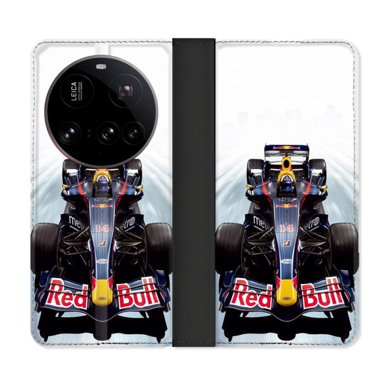 Housse cuir portefeuille Pour Xiaomi 15 Ultra Formule 1 F1 Red Bull