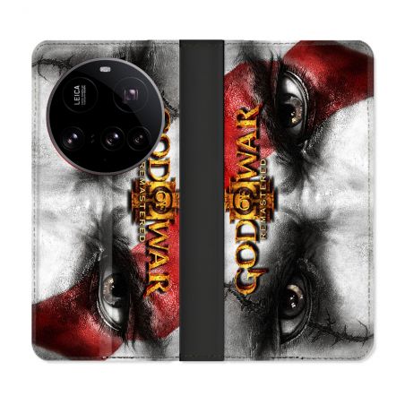 Housse cuir portefeuille Pour Xiaomi 15 Ultra God Of War GOW