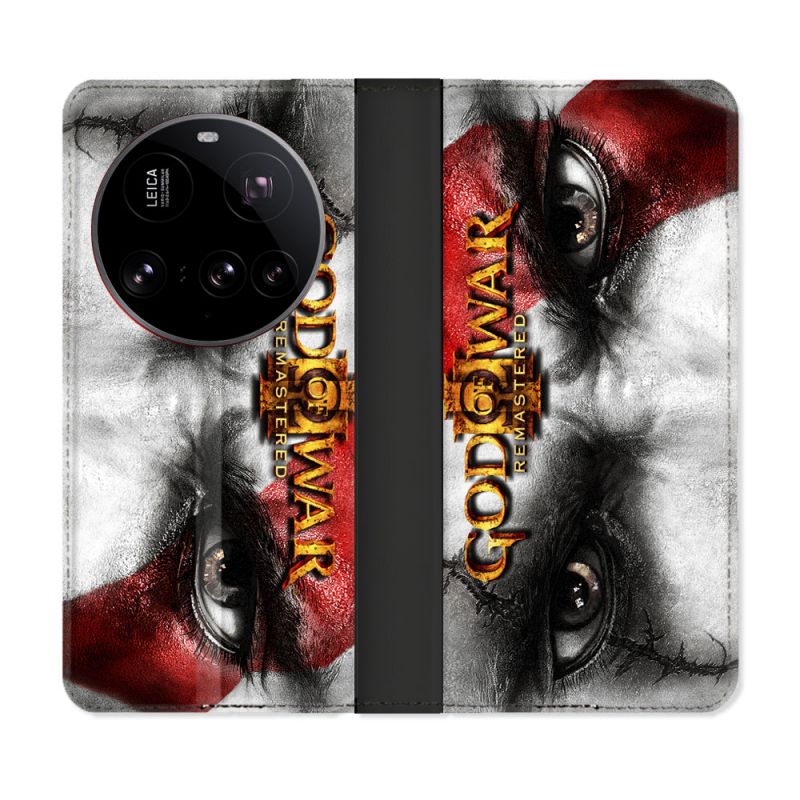 Housse cuir portefeuille Pour Xiaomi 15 Ultra God Of War GOW