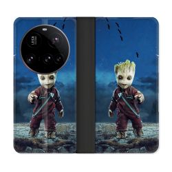 Housse cuir portefeuille Pour Xiaomi 15 Ultra Groot Bleu