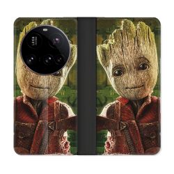 Housse cuir portefeuille Pour Xiaomi 15 Ultra Groot Vert