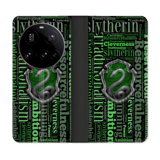 Housse cuir portefeuille Pour Xiaomi 15 Ultra Harry Potter Serpentar