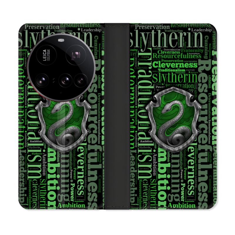 Housse cuir portefeuille Pour Xiaomi 15 Ultra Harry Potter Serpentar