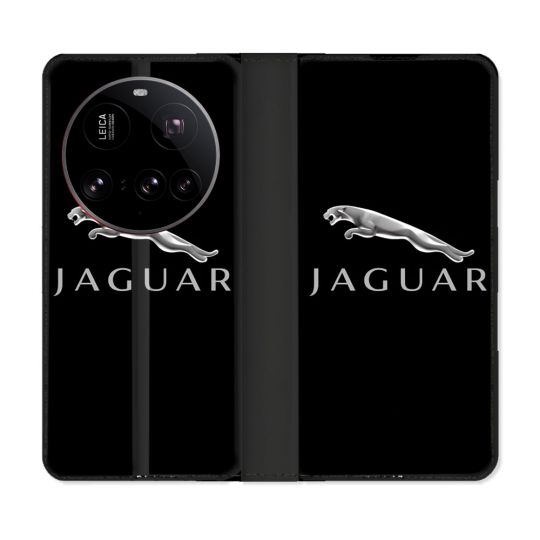 Housse cuir portefeuille Pour Xiaomi 15 Ultra Jaguar