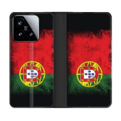 Housse cuir portefeuille Pour Xiaomi 15 Voyage Portugal Drapeau