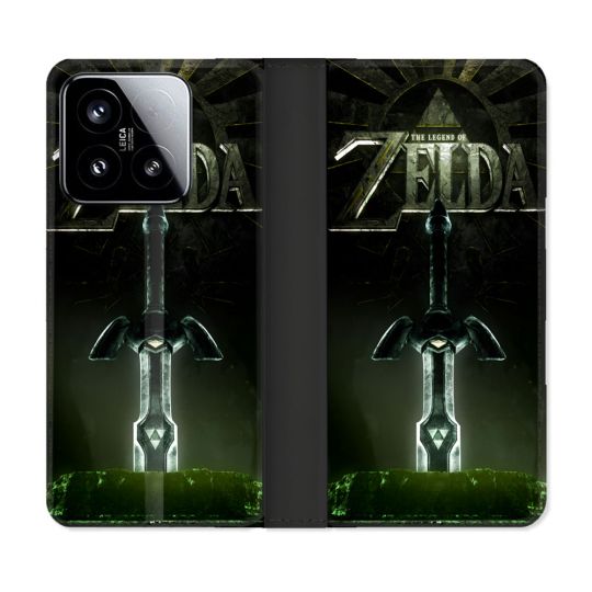Housse cuir portefeuille Pour Xiaomi 15 Zelda