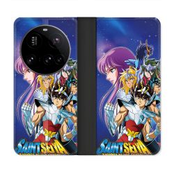 Housse cuir portefeuille Pour Xiaomi 15 Ultra Les Chevaliers Du Zodiaque