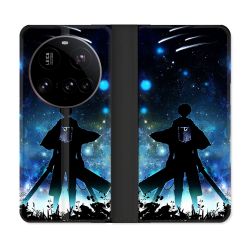 Housse cuir portefeuille Pour Xiaomi 15 Ultra Manga Attaque Titans Levi