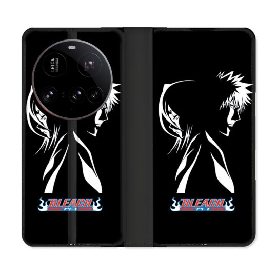 Housse cuir portefeuille Pour Xiaomi 15 Ultra Manga Bleach Duo