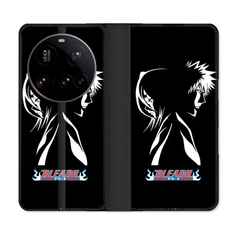 Housse cuir portefeuille Pour Xiaomi 15 Ultra Manga Bleach Duo
