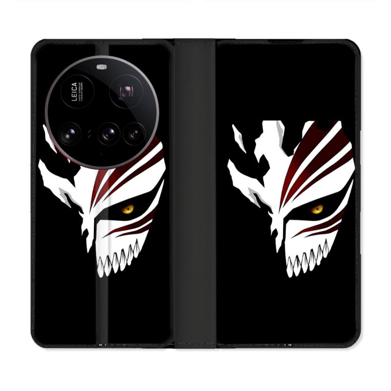 Housse cuir portefeuille Pour Xiaomi 15 Ultra Manga Bleach Masque